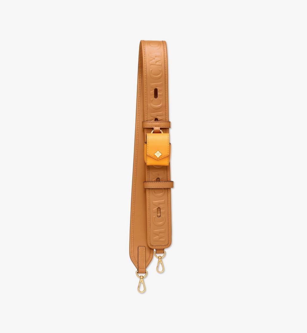 MCM Monogram Leather Strap with AirPods Case 1